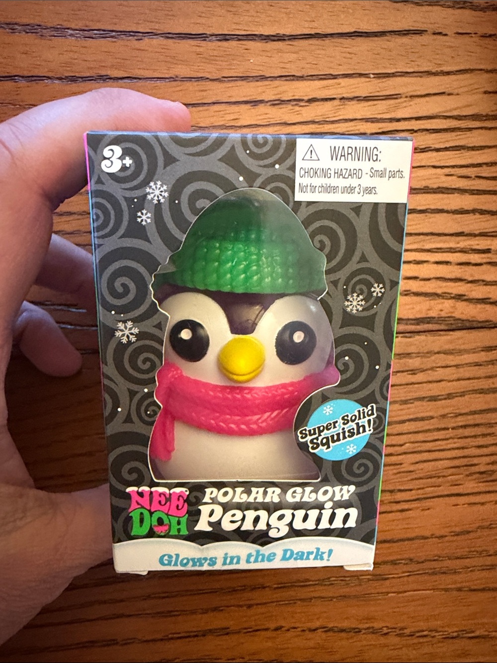 Nee Doh Squishmas Polar Glow Penguin - Kids Squishy